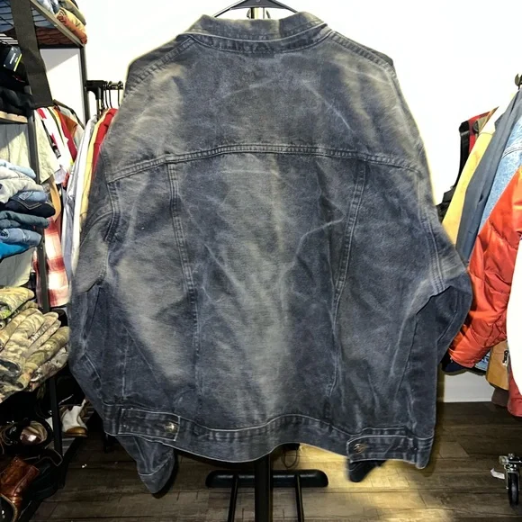 Vintage Black Denim Saugatuck Jacket Size XL - Picture 5 of 5